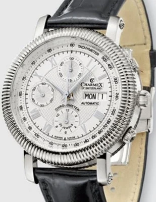 Charmex of Switzerland President cronômetro relógio masculino cronógrafo automático - Imagem 1 de 4