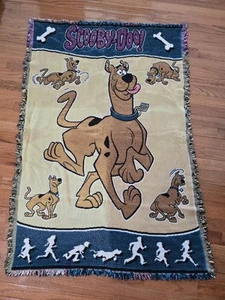 Scooby Doo Wandteppich Northwest Company Überwurf Decke 42” x 52” Vintage USA - Bild 1 von 8