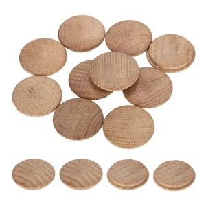 20 Piezas Tapones de Botón de Madera, 35mm/1.38" Roble Madera Dura Tornillo Agujero Enchufe para Muebles - Imagen 1 de 6