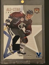 Sergei Fedorov In The Game Emblem Card SSP Red Wings Ducks 2002 All Star