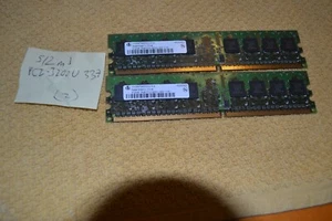 HYS64T64000HU-5-A Unbuffered CL3 240-Pin DIMM Single Rank Memory Module Set - Picture 1 of 4