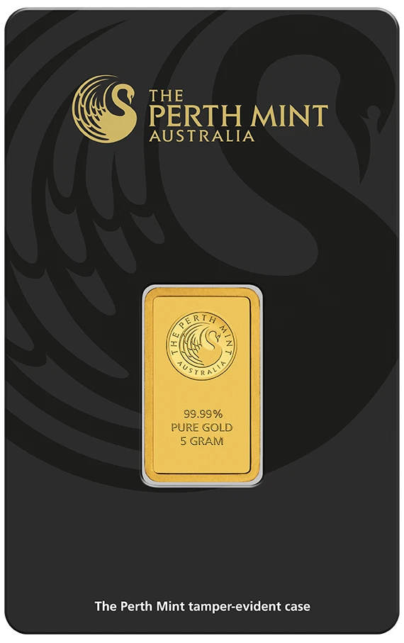 Perth Mint  Goldbarren 5  Gramm 9999 Gold im original Blister - Bild 1 von 4