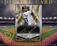 •Digital• Topps Bunt 22 Tier 1 Bryan De La Cruz RC S1 Gold Break Out Signature