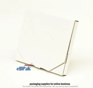 25x Mailing Box 152 x 132 x 16mm Superflat White CD DVD Rigid Mailer B1 - Picture 1 of 5