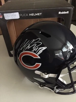 Casco Anthony Miller Autografiado Firmado Tamaño Completo Bears Speed Rep-JSA Testigo Foto 1 de 4