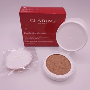 Clarins Everlasting Cushion Foundation REFILL w/Sponge HONEY 110 Sealed - Picture 1 of 5