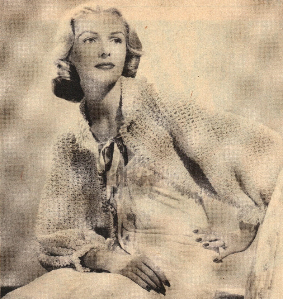 Mantón/encogerse de hombros/ropa/patrón de ganchillo vintage 1945 SOLO INSTRUCCIONES Foto 1 de 1