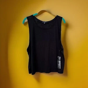 Zobha Essential Crop Tank Activewear Women’s XXL Lightweight Fabric Black - Picture 1 of 10