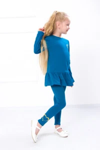 Girls’ Clothing Set – Tunic with Ruffle & Matching Leggings, Any season, Nos... - Picture 1 of 10