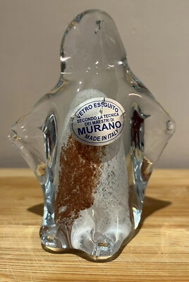 Vintage Vetro Eseguito MURANO Art Glass Penguin SECOND quality - - Image 1 of 4