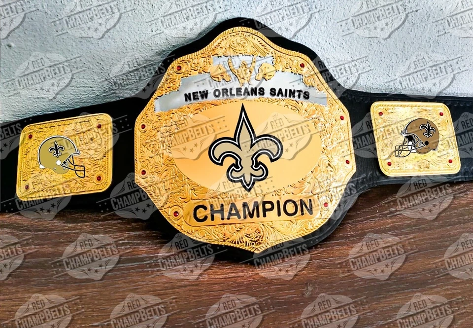 Cinturón Campeonato NFL New Orleans Saints Adulto Talla 2mm Latón Foto 1 de 1