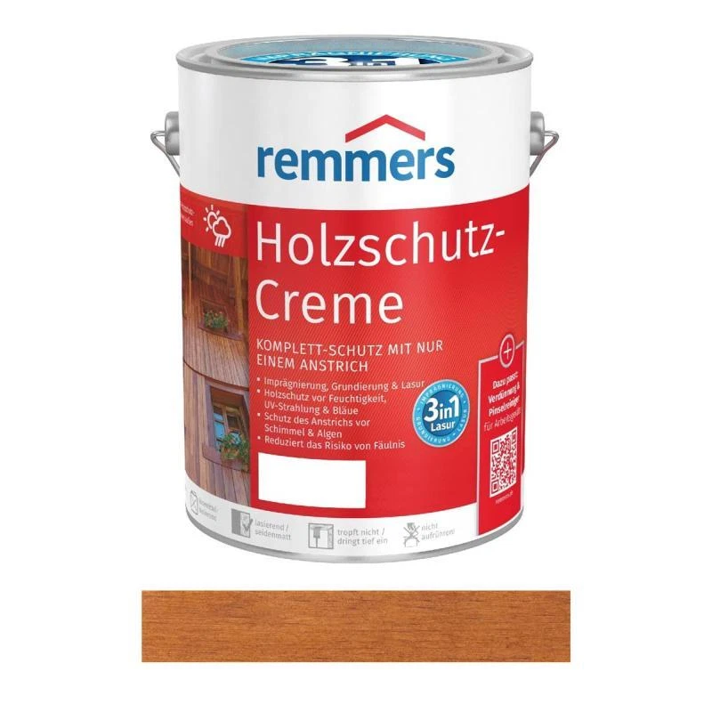 Remmers Holzschutz-Creme 3in1 - Teak, 5L