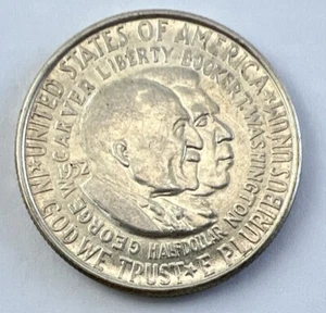 1952 P Philadelphia Mint Washington Carver Commemorative Half Dollar 90% Silber - Bild 1 von 3