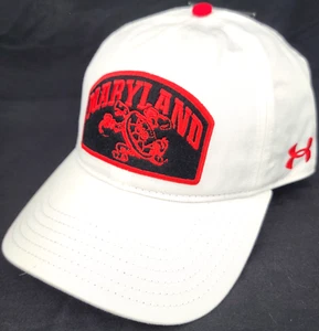 NEW Maryland Terrapins Terps White Under Armour Adjustable Cap Hat Women's OS - Picture 1 of 9