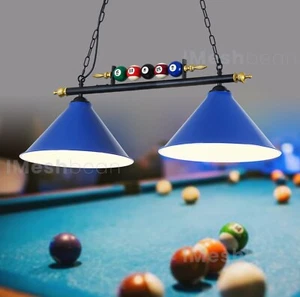 43" 2-Light Hanging Pool Table Lights Fixture Billiard Pendant Lamp Fits E26 US - Picture 1 of 7
