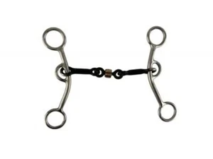 New! Stainless steel JR COWHORSE SWEET IRON MOUTH BIT w/ 5" Mouth Copper roller - Picture 1 of 1