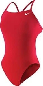 Nike Girls Polyester Core Solid Cut-Out Tank Varsity Red 20 Size 5 New - Picture 1 of 14