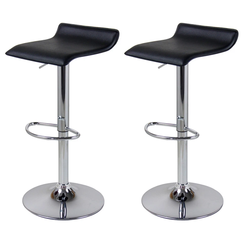 Woltu Designer Barhocker - Schwarz, 2 Stück (BH11sz)