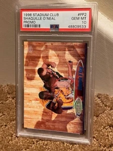 1998 Stadium Club Shaquille O'Neal PSA 10 #PP2 Promo card NEW Case POP 3 - Picture 1 of 1