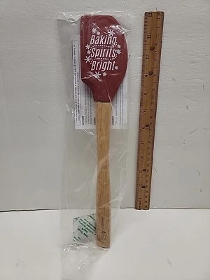 NEW -RETIRED Pampered Chef Holiday Scraper Spatula 100633 12.5" Christmas Baking - Image 1 of 4