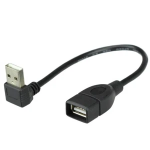 90° Down Angled USB 2.0 Type A Male to Female Extension Cable Cord 25cm - Picture 1 of 5