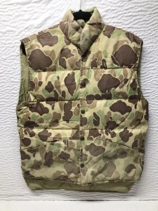 Vintage Prime Goose Down Men's Sz M Heritage Camo Vest Puffer USA - Picture 1 of 8