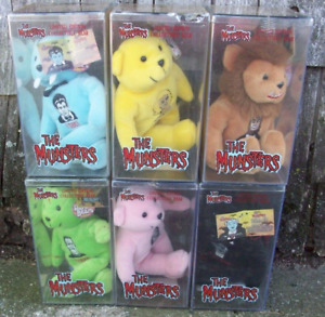 Vintage The Munsters LE Collectible Plush Rare Bears Keeper Set of 6 Dart 1999