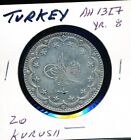 TURKEY - 1916 - (AH1327/8) - 20 KURUSH - MUHAMMAD-V - KM#-720 - CHOICE XF #9504