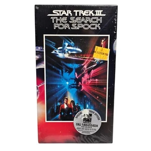 Star Trek III 3 The Search for Spock VHS Tape Sealed Paramount Watermarks - Foto 1 di 7
