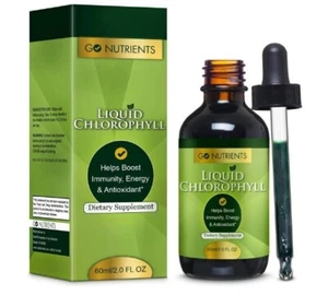 Go Nutrients Liquid Chlorophyll Mulberry Derived Supplement, Natural Chlorophyll - Picture 1 of 6