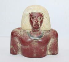 RARE ANCIENT EGYPTIAN ANTIQUE Ramses III Pharaonic Egyptian King Statue (B3+)