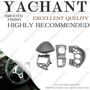 Matte Carbon Trim Kit Fit For 92-97 Mazda RX7 FD3S LHD Interior Replacement Kit - Picture 1 of 12