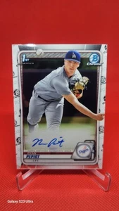2020 Bowman Chrome 1st RC Ryan Pepiot Autograph Dodgers Mint! - Picture 1 of 4