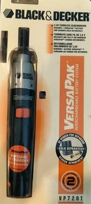 Destornillador inalámbrico Black & Decker VersaPak VP720T de colección nuevo paquete Foto 1 de 3