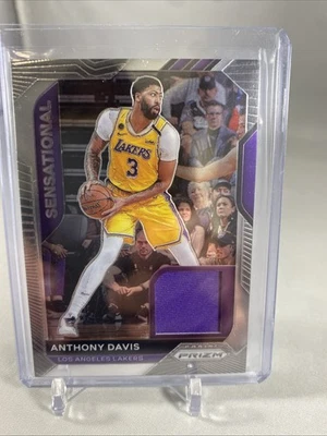 2020-21 Panini Prizm Sensational Swatches #16 Anthony Davis Jersey - Image 1 of 4