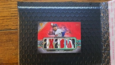 2024 Topps Triple Threads Relics 1/1 Jose Ramirez José Ramírez 1 of 1 - Image 1 of 4