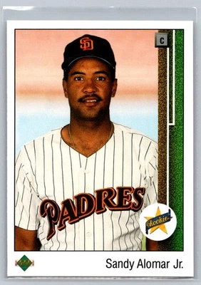 1989 Upper Deck #5 Sandy Alomar Jr. Rookie RC San Diego Padres - Image 1 of 2