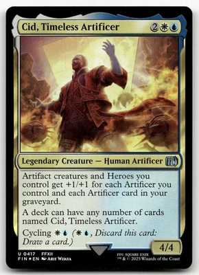 Cid, Timeless Artificer (0417) #417 (Foil) (NM) Final Fantasy FIN Magic MTG - Image 1 of 2