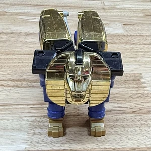 Bandai 1996 Power Rangers Zeo Megazord Zord Blue Gold Lion Sphinx Figure - Picture 1 of 10