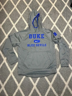 Sudadera con capucha gris mediana Nike DriFit Duke Blue Devils Spotlight Foto 1 de 3