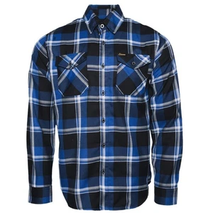 Dixxon Big Herren CPT 10 Jahre Flanell blau schwarz weiß kariert Hemd Gr. 4XL neu - Bild 1 von 7