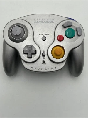 Nintendo GameCube Wavebird Wireless Controller Platinum DOL-004 Intermittent Pwr - Image 1 of 4