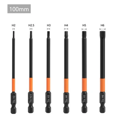 Shank Diameter Pneumatic Bit Screwdriver Manual Tools Hex High Hardness - Image 1 of 4