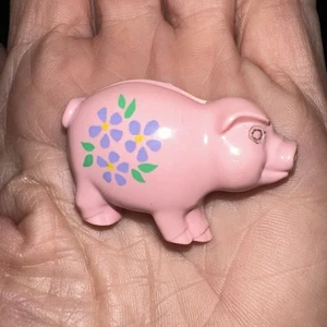 AVON 1.5" Hucha Rosa Colgante Estatuilla JOYERÍA - Imagen 1 de 4