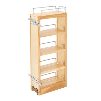 Rev-A-Shelf 5" Pared Extraíble Gabinete de Cocina Organizador Estante de Almacenamiento, 448-WC-5C Foto 1 de 4