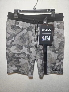 Pantalones Cortos de Terry Para Hombres Hugo Boss X NBA New York Knicks Slam Camo #50477471 Talla Grande - Imagen 1 de 11