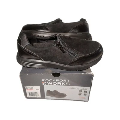 Rockport Works Womens TruStride Work Shoes Size 9 W - RK500 - SEE DESC & PICS - Image 1 of 4