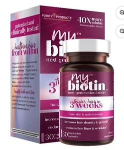 My Biotin Hair Skin Nails Formula 30 Capsules Hair Density & Growth Exp 10/2026 - Picture 1 of 2