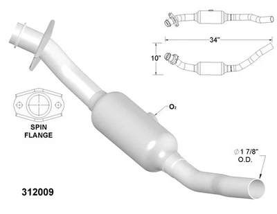 Catalytic Converter for 1991-1993 Chrysler Daytona 2.5L L4 GAS SOHC - Image 1 of 2