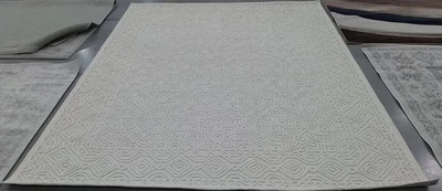 IVORY 8'-0" x 10'-0" Back Stain Rug, Reduced Price 1172789243 TXT101A-8 - Image 1 of 4